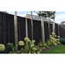 Tuinplank grenen bezaagd 2x20x400 cm zwart gespoten