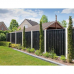 Tuinplank grenen bezaagd 2x20x400 cm zwart gespoten