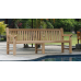 Parkbank Norwich teak 300 cm met 3 poten