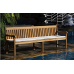 Parkbank Norwich teak 300 cm met 3 poten