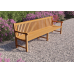 Parkbank Norwich teak 300 cm met 3 poten