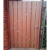 Tuindeur Privacy hardhout met slot 195x140 cm