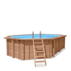Luxe houten zwembad Cas Abou