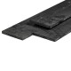 Kantplank douglas bezaagd 2,2x20x400 cm zwart geïmpregneerd