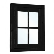 Lariks raam zwart gespoten 59,2x76,2 cm