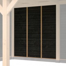 Wand Rijssen C zwart horizontaal 300 cm