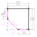 Blokhut 2055 Interflex 200 x 200 cm