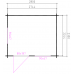 Blokhut 3026 Interflex 300 x 250 + 120 cm