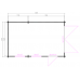 Blokhut 3352M Garage platdak Interflex 520x330 cm