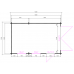 Blokhut 3352S Garage zadeldak Interflex 520x330 cm