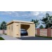 Blokhut 3755M Garage platdak Interflex 550x375 cm
