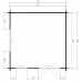 Blokhut 4x4 Complete Interflex 400x400+90 cm