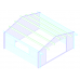 Blokhut 5x5 Complete Interflex 500x500+60 cm