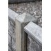 Betonnen afdekkap 180 cm antraciet gecoat