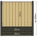Betonpaal antraciet voor 2 gladde onderplaten 10x10x280 cm kabeldoorvoer Geul gecoat