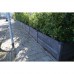 Betonnen tuinhek-borderpaal antraciet 10x10x145 cm diamantkop Hunze T-model gecoat