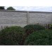 Betonnen tuinhek-borderpaal grijs 10x10x145 cm diamantkop eindpaal