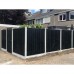 Betonnen tuinhek-borderpaal grijs 10x10x145 cm diamantkop eindpaal