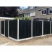 Betonpaal grijs 10x10x278 cm diamantkop tussenpaal