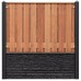 Betonpaal antraciet motief 10x10x280 cm tussenpaal Schie gecoat