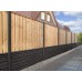 Betonpaal antraciet motief 10x10x280 cm tussenpaal Schie gecoat