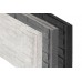 Betonnen onderplaat antraciet 3,5x26x184cm leisteenmotief smal gecoat