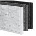 Betonnen onderplaat grijs 3,5x36x184 cm leisteenmotief enkelzijdig