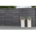 Betonnen onderplaat antraciet 3,5x26x184cm rabathout motief smal gecoat