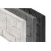 Betonnen onderplaat antraciet 3,5x26x184cm romeinsmotief smal gecoat