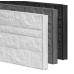 Betonnen onderplaat grijs 3,5x36x184 cm rotsmotief enkelzijdig