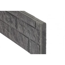 Betonnen onderplaat antraciet 3,5x26x184cm rotsmotief smal