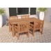 Teak dinner tafel modern 250 x 100 cm