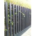 Tuinpaal grenen zwart gespoten 8,8x8,8x300 cm