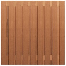 Tuinscherm hardhout 19-planks 180x180 cm