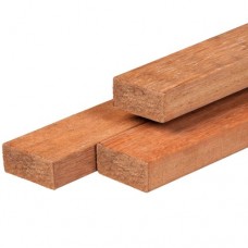 Regel hardhout geschaafd 4,4x8,8x300 cm