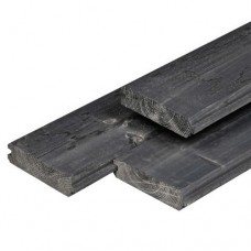 Blokhutprofiel zwart geïmpregneerd Zweeds vuren 2,8x12,1x360 cm
