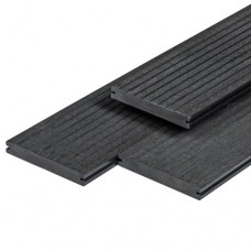 Vlonderplank composiet massief 2x14x400 cm antraciet Vlonderplank composiet massief 2x14x400 cm antraciet