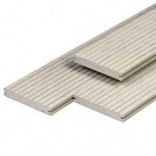 Vlonderplank composiet massief 2x14x400 cm oud grijs Vlonderplank composiet massief 2x14x400 cm oud grijs