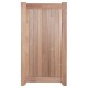 Hardhouten poort enkel 180x100 cm linksdraaiend verzinkt beslag