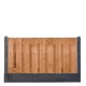 Hout-betonschutting antraciet i.c.m. tuinscherm 90x180 cm douglas 19-planks