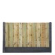 Hout-betonschutting antraciet i.c.m. tuinscherm 90x180 cm grenen 21-planks