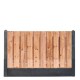 Hout-betonschutting antraciet i.c.m. tuinscherm 90x180 cm red class wood 21-planks