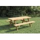 AANBIEDING Picknicktafel basis groen geïmpregneerd 180 cm