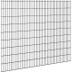 Hillfence metalen scherm dubbele staafmat 250x183 cm zwart