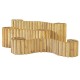 Rolborder 5x30x250 cm groen geïmpregneerd