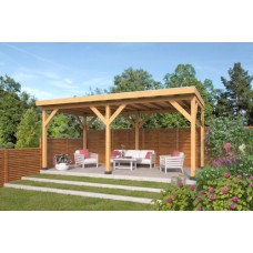 DHZ overkapping Zoutelande Red Class Wood 600x330 cm