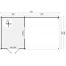 Blokhut Anton 300 + 400 x 400 cm
