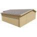 Blokhut Liverpool 540+154x540+223 cm grijs geïmpregneerd