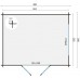 Blokhut Loya 380 x 300 cm Onbehandeld