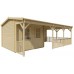 Blokhut Ragna 320+400x320+100 cm Red Class Wood geïmpregneerd